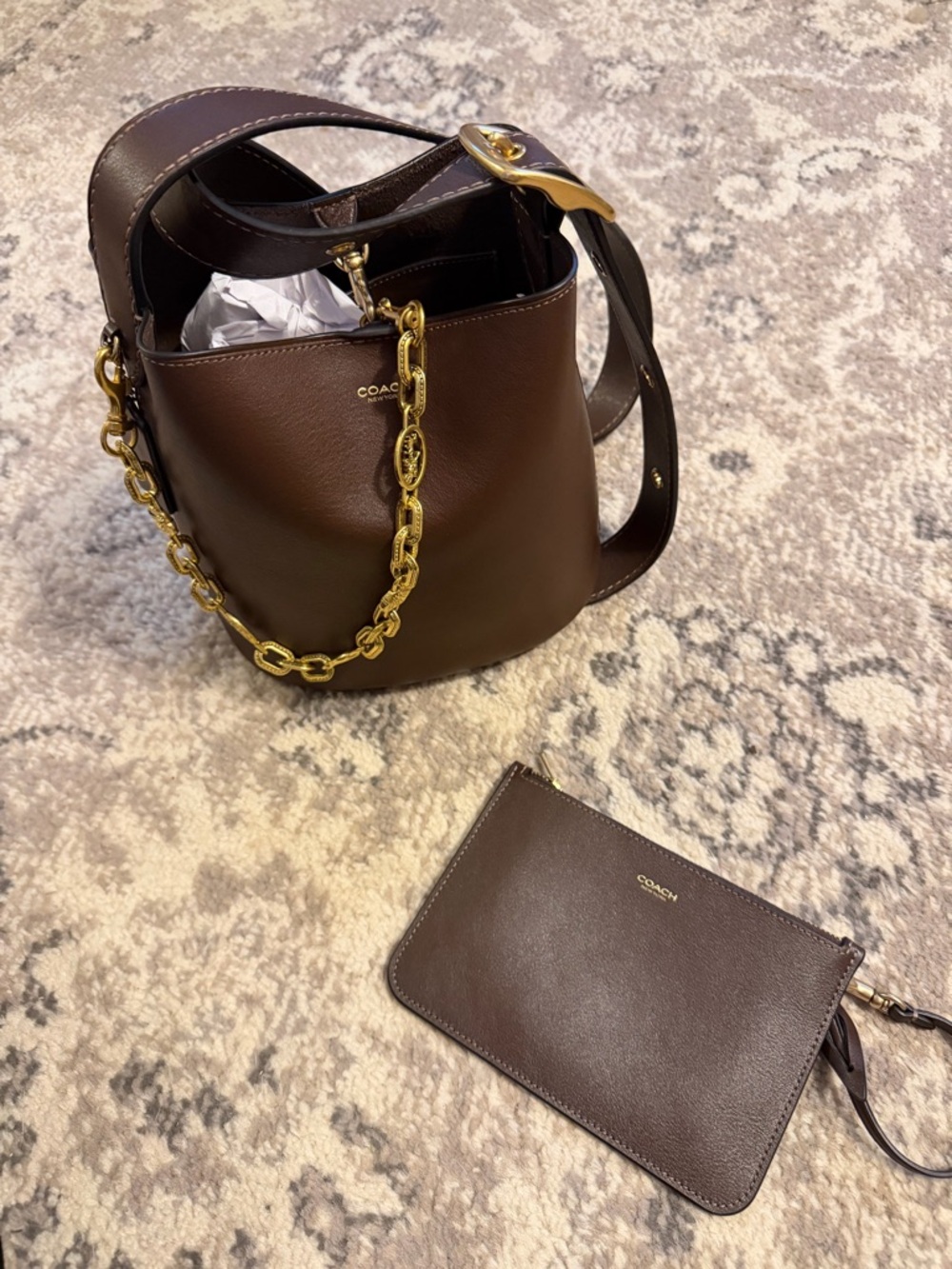 Coach Bleeker bucket bag 21 maple